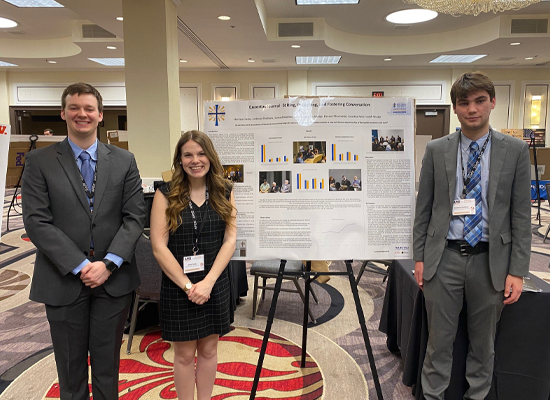 Students presenting Quaestus Journal research